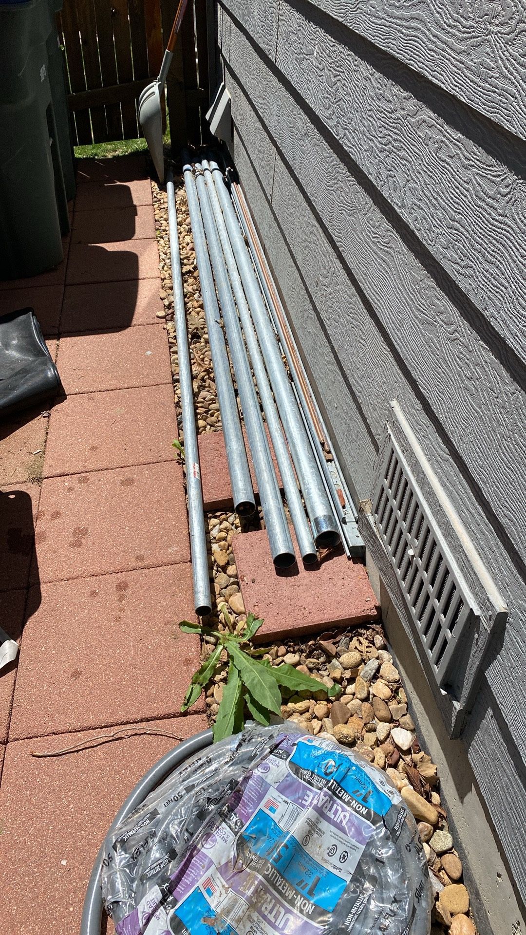 Miscellaneous Electrical Parts 2 Inch Grc, Emt, Ground Rods And Uni Strut.
