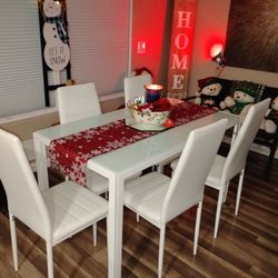INO DESIGN Renick 6 - Person Dining Set, White