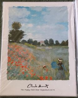 Three (3) Claude Monet Canvas Prints Wall Art (NEW)
