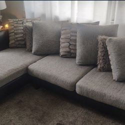 Two-piece Sectional Sofa With Pillows