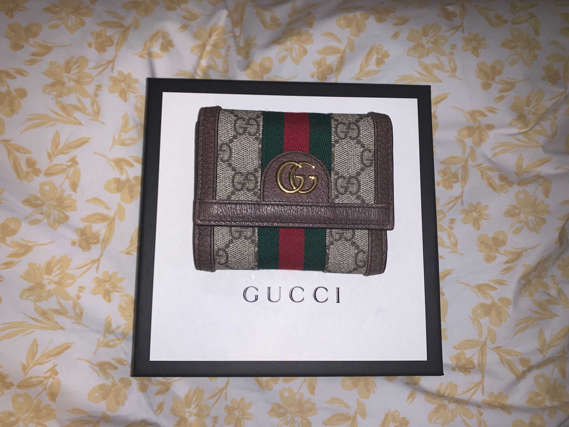 Gucci ophidia wallet GG coated canvas compact 100% Authentic