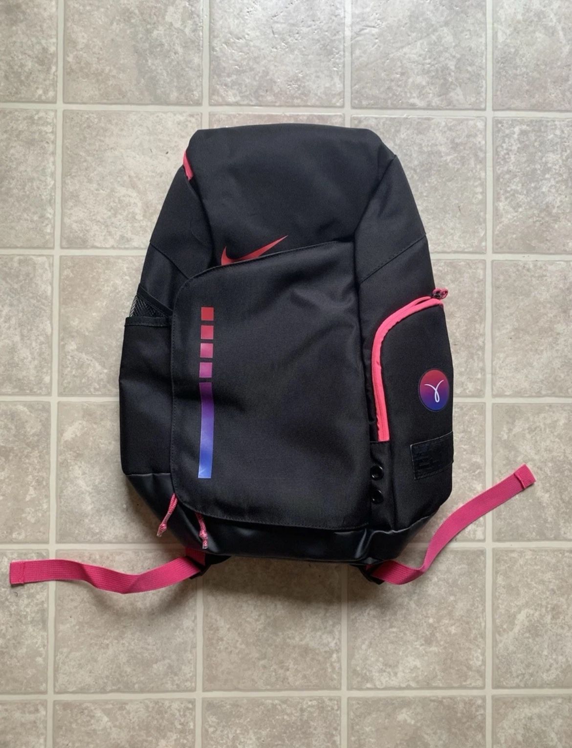 Nike Elite Pro Basketball Backpack Kay Yow. Rare, Cancer Black/Pink 2023 Rare.