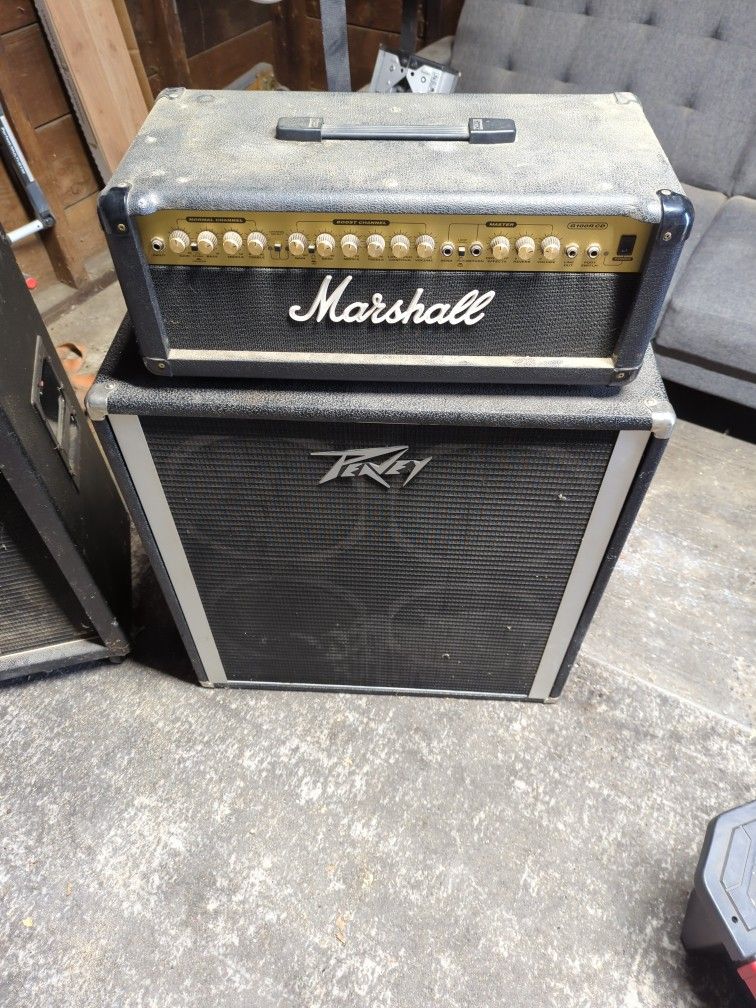 Marshall/Peavey Half Stack, Will Sell Separate