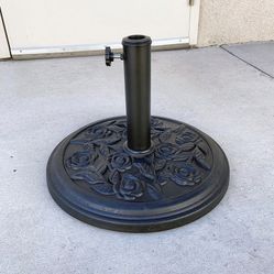 Brand New $25 Umbrella Base 18 Inches Round 18 lbs Patio Stand Outdoor Garden Market 