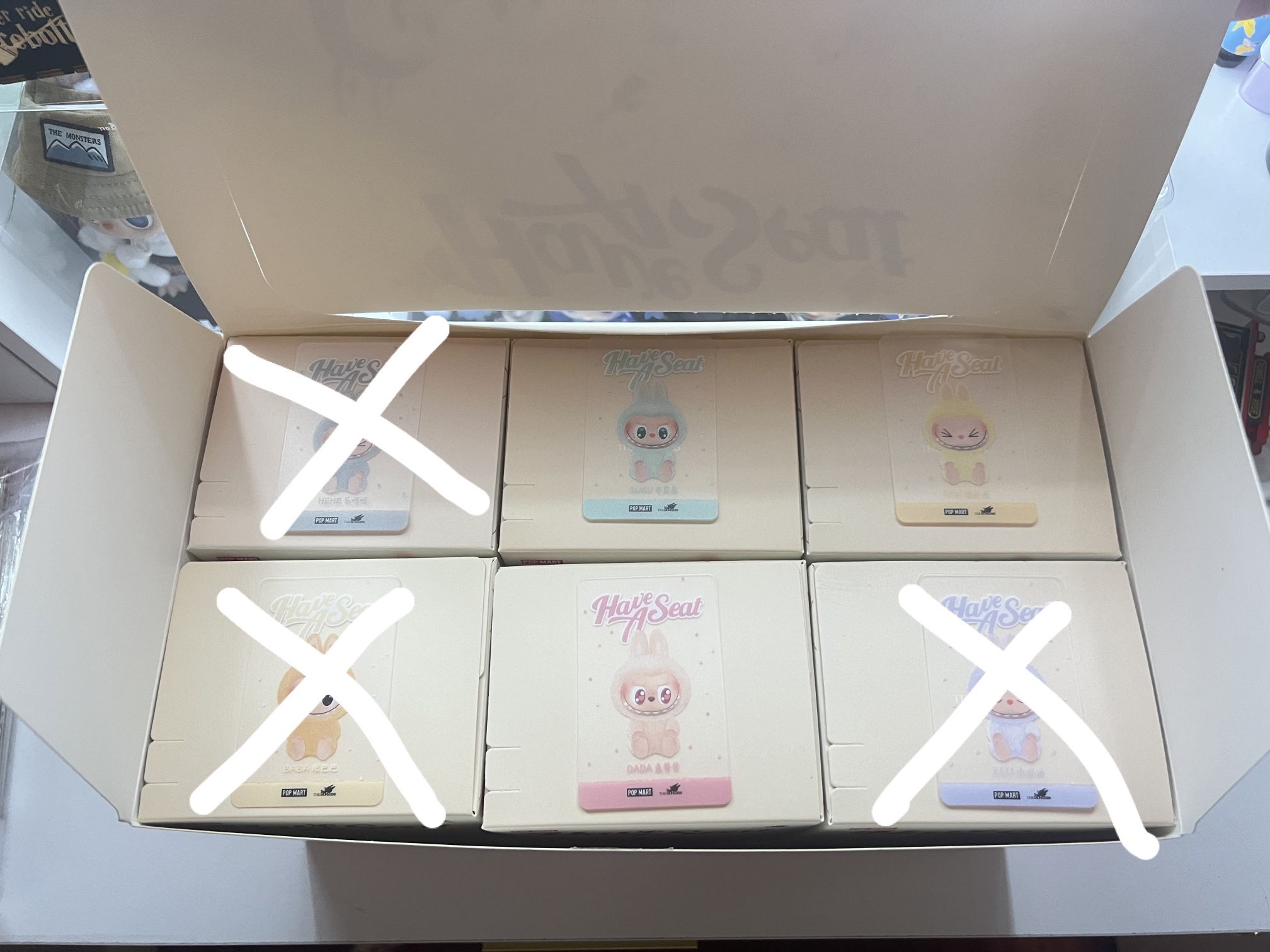 POP MART Labubu The Monsters Have A Seat Plush Pendant Ququ/Sisi - Authentic