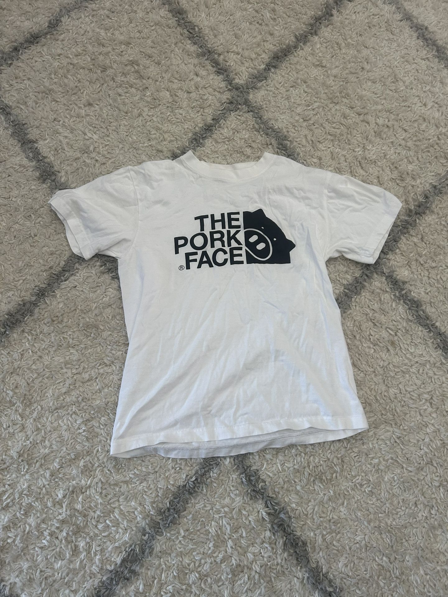 White Pork Face Tee