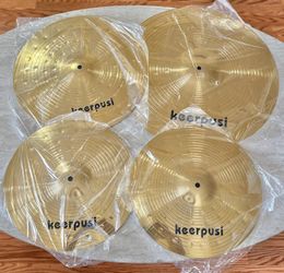 Cymbals Pack 20" Ride 16" Crash 14" Hi Hats w/Bag NEW! 