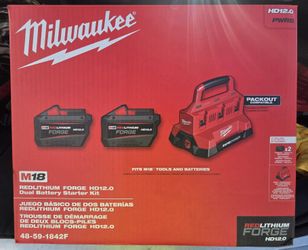 Two 12.0 Forge battery starter kits with 6-bay rapid charger