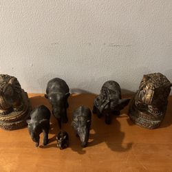 A LARGE COLLECTION  THAI  ELEPHANTS  LOT
