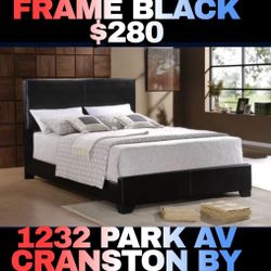 Full Bed Frame !! Faux Leather Delivery Available 