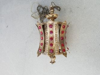 Vintage mid century modern swag  Lamp excellent condition