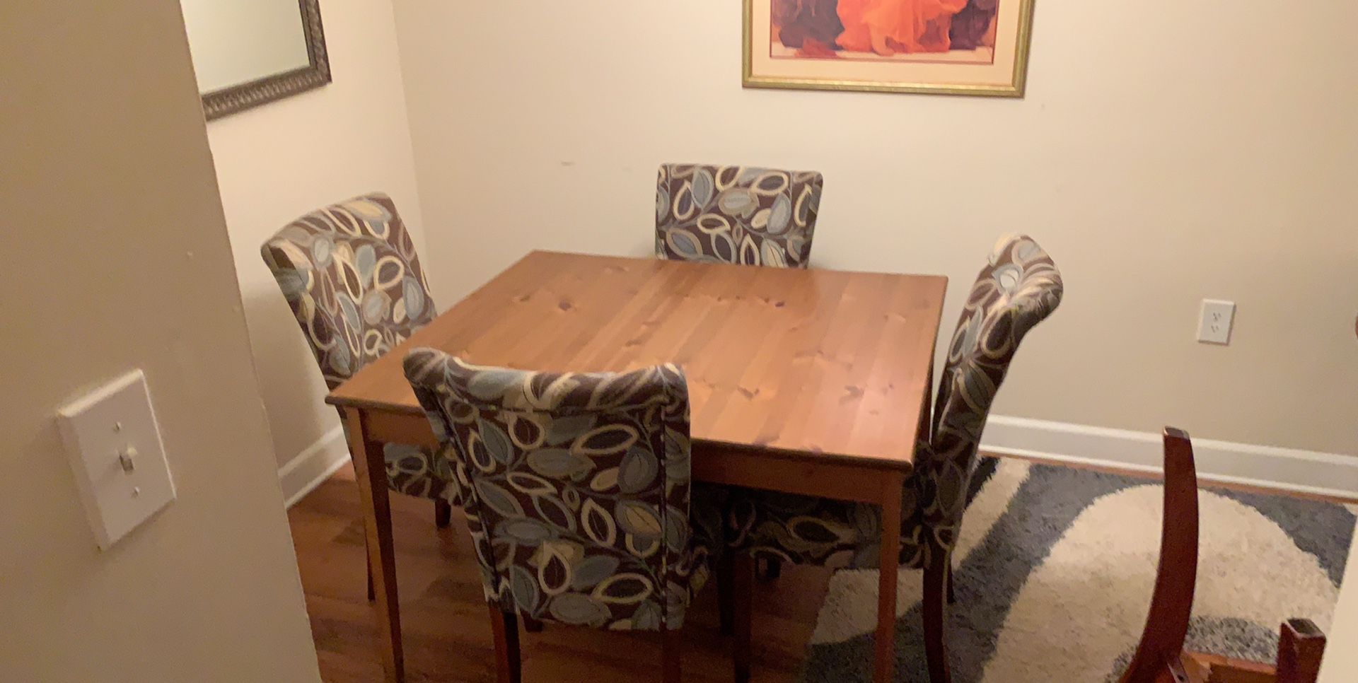 Dining table 4 chairs