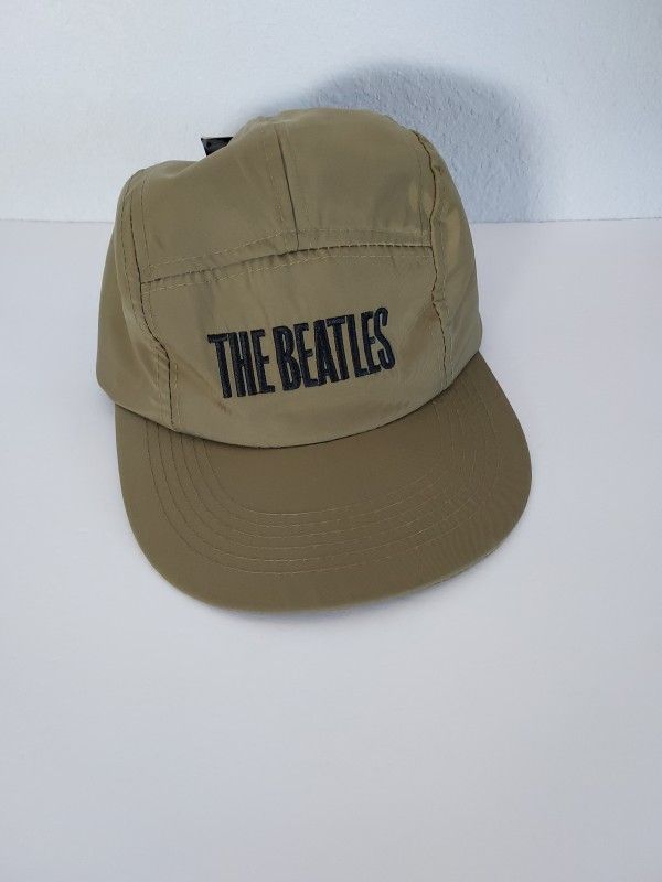 The Beatles Let It Be Nylon Cap Hat Panel Green Strap Back NEW