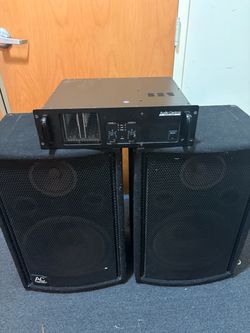 Audio Centron RMA-1600 Power Amplifier with AC Speakers