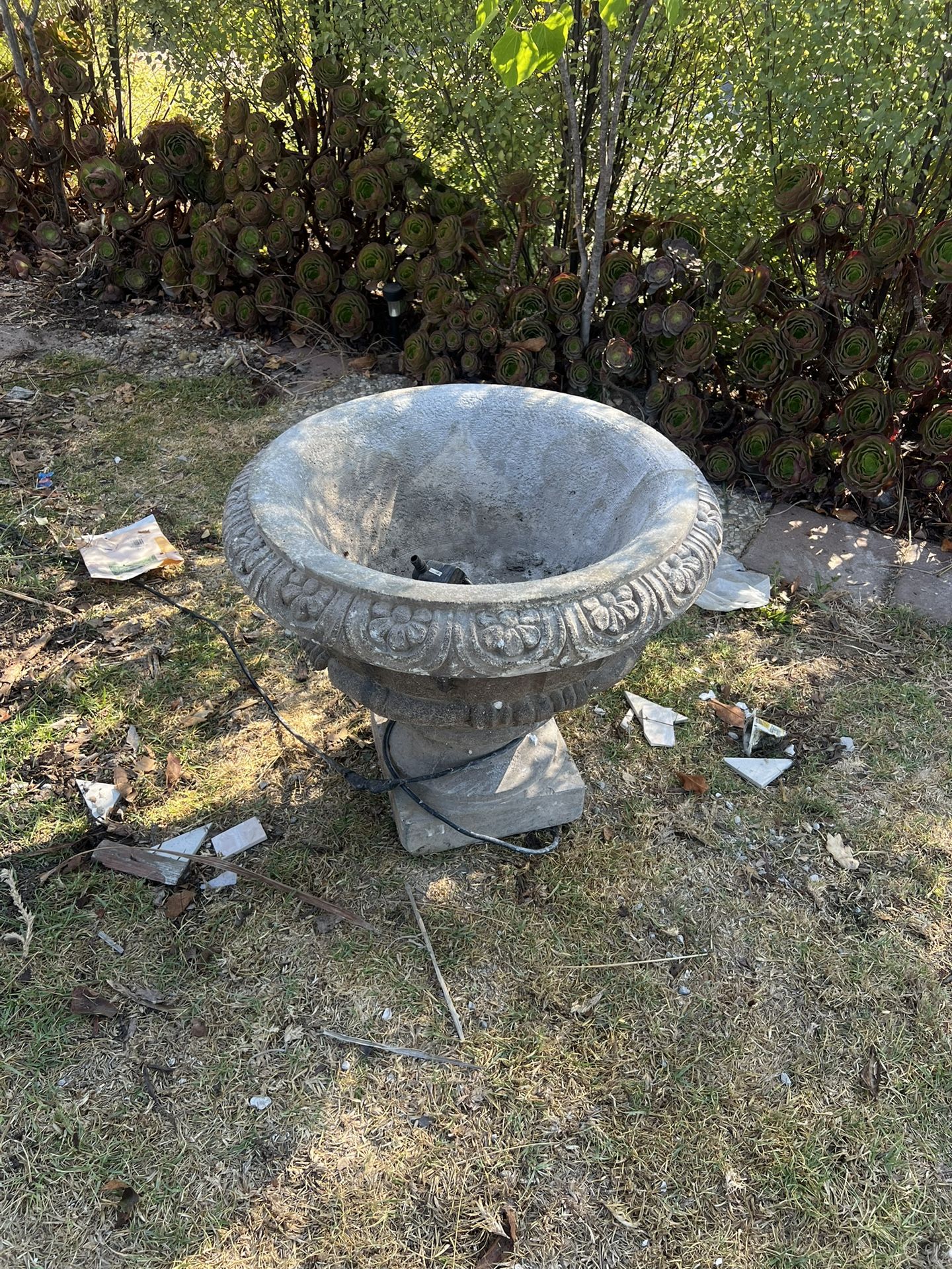 Stone Bird Bath