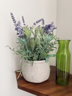 Green Glass Vase