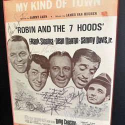 🎬 ORIGINAL SIGNED MOVIE LOBBY CARD – RAT PACK CLASSIC (1964) 🎶