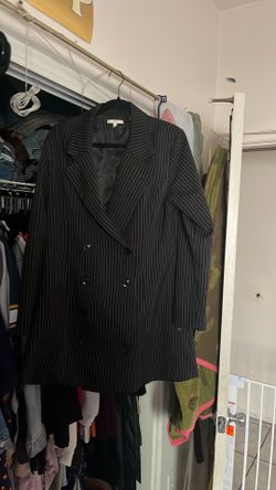 Pinstriped Blazer
