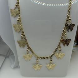 Gold Filled Necklase Chapa De Oro De Brazil 