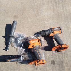 Ridgid Hammer Drill & Impact Drill Tool Only 