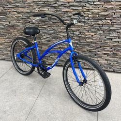 Electra “ Lux “ Cruiser 1 Step Thru 26 Inch Beach Cruiser Royal Blue 