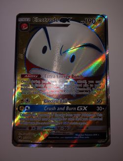 Pokemon Card Electrode GX FULL Art Sun & Moon Celestial Storm 155/168