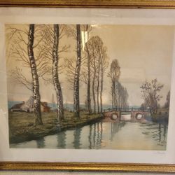 French Etching - Signed