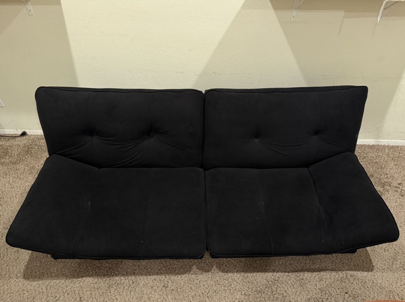 Modern Black Sofa - Sleek and Stylish Comfort
