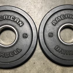 Weights - American Barbell X2 - 5 Pound Plates 