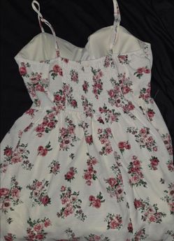 White floral dress