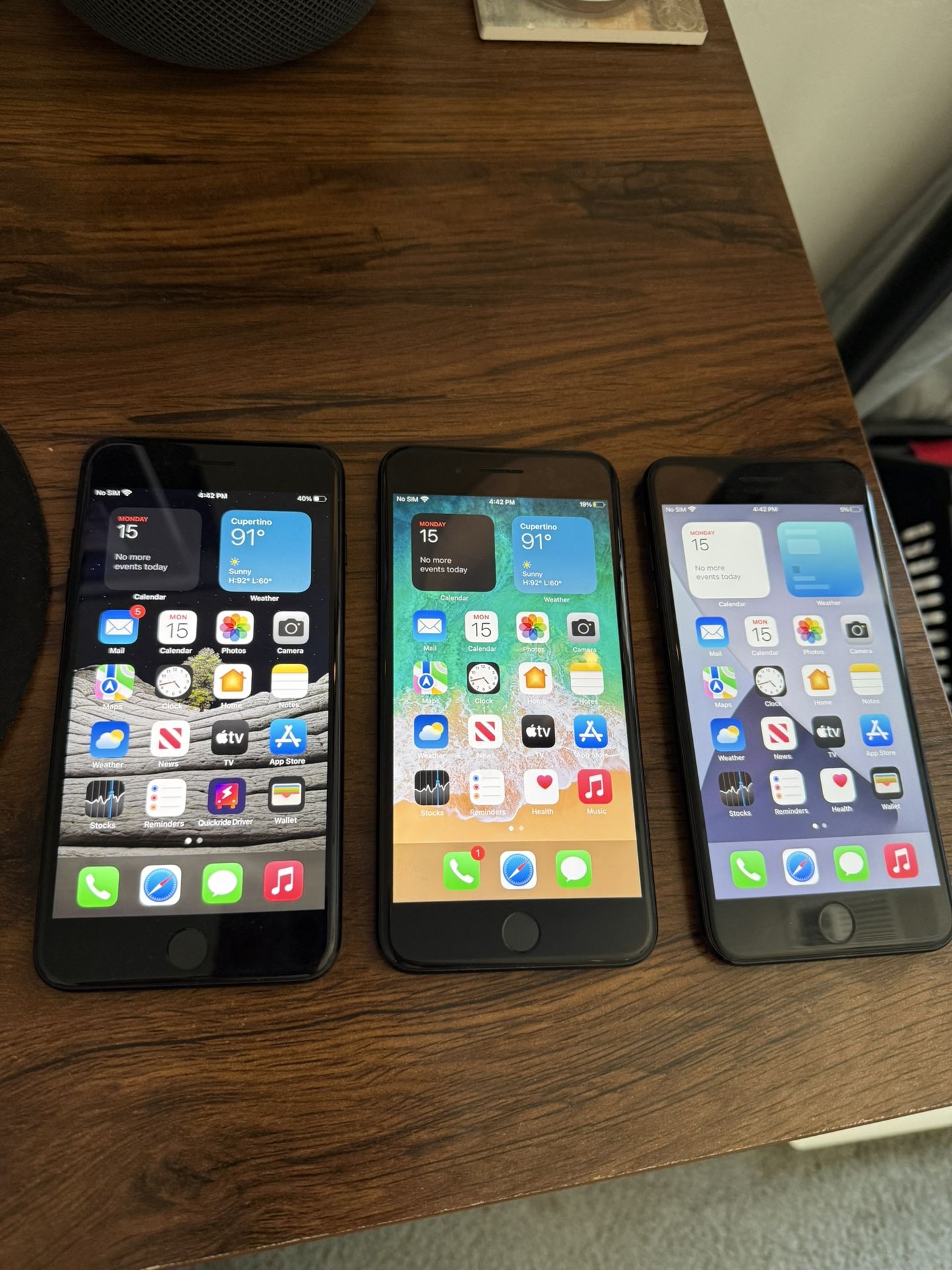 ($120 EACH)(cada Uno) iPhone 7 Plus Jet Black 32gb For AT&T And Cricket