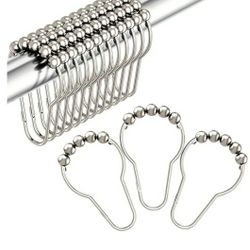 Shower Curtain Hooks Rings Chrome