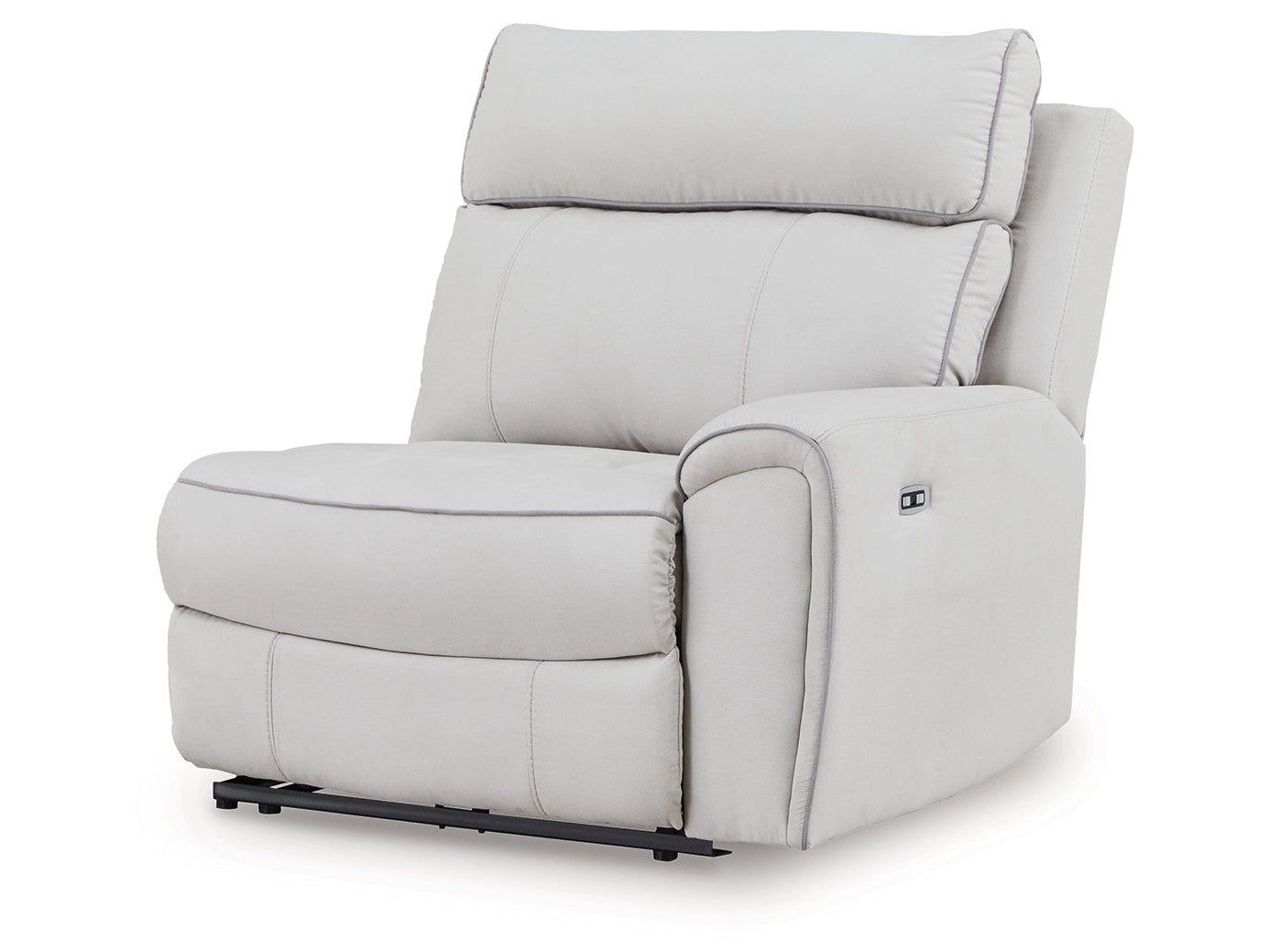 Grafton Pike Pearl/Ash Right-Arm Facing Power Recliner