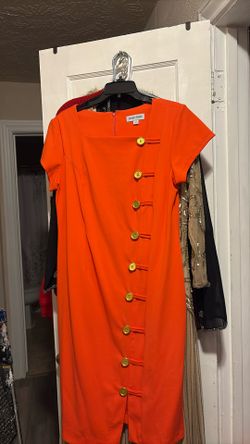 Orange Business Dress