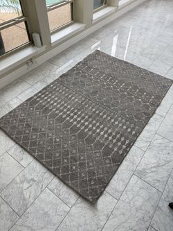 Rug, Dark Gray, 5’x7’5”