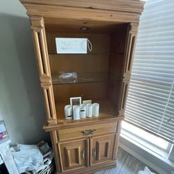 Wood Armoire 