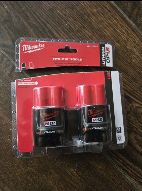 Milwaukee CP 1.5 Batteries NEW