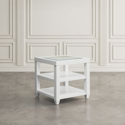 Urban Icon White End Table