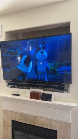 55” Samsung Tv with Samsung Sound Bar and Subwoofer $300