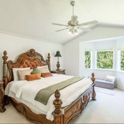 King Size Wood Bedroom Set 