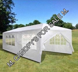 10x20  Canopy with 6 Sidewalls and  Windows, Outdoor Instant Canopy Tent for Parties