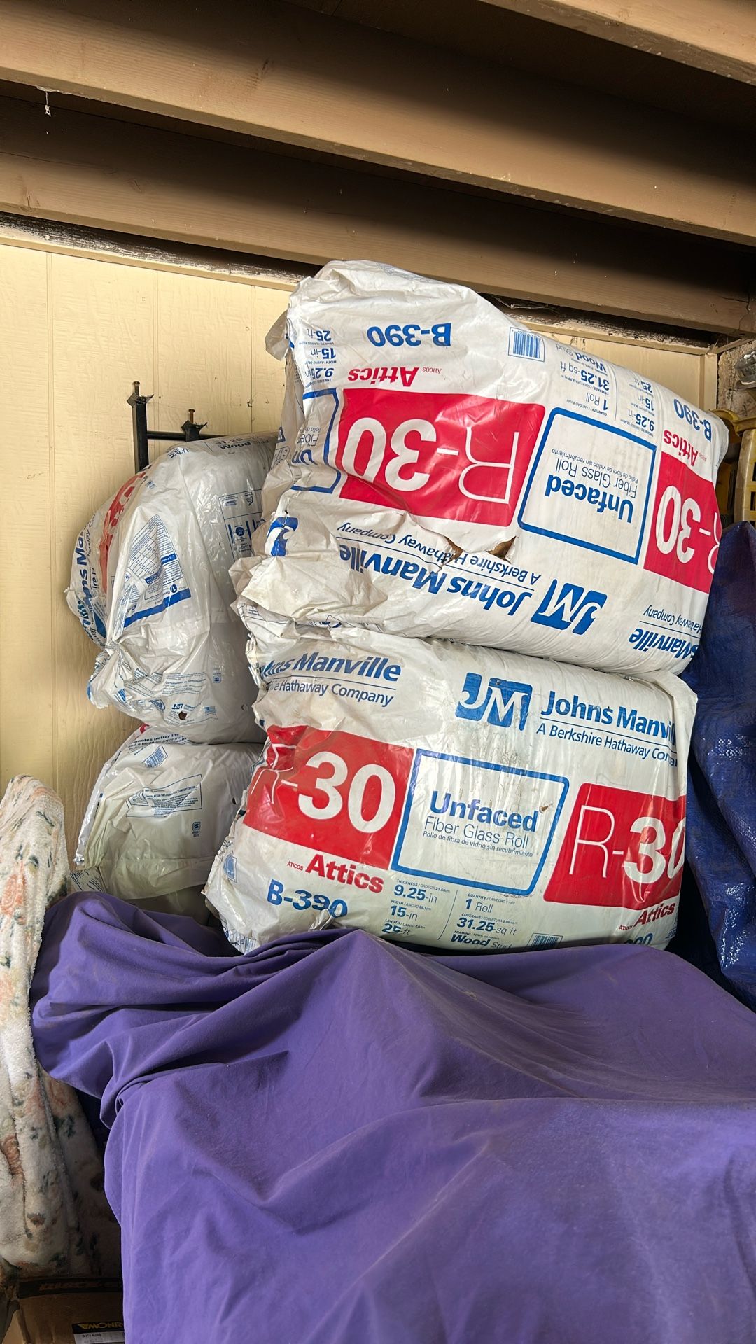 R-30 Faced Fiberglass Insulation Batt 24 in. x 48 in. (4 Bag)