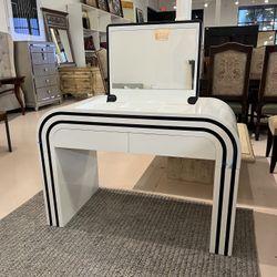 Waterfall Vanity Convertible to Console Table