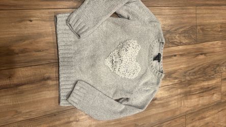 Girls gray sweater size S