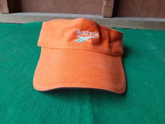 Reebok Summer Visor Orange and Blue Tennis Hat Velcro One Size Fits All