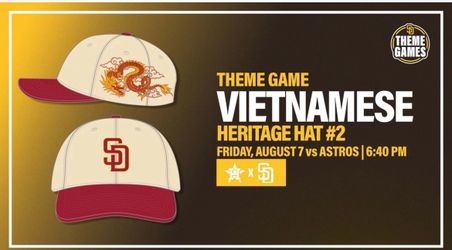 San Diego Padres Vietnam Themed Hat Presale from Game on 8/07/2026 $39.95