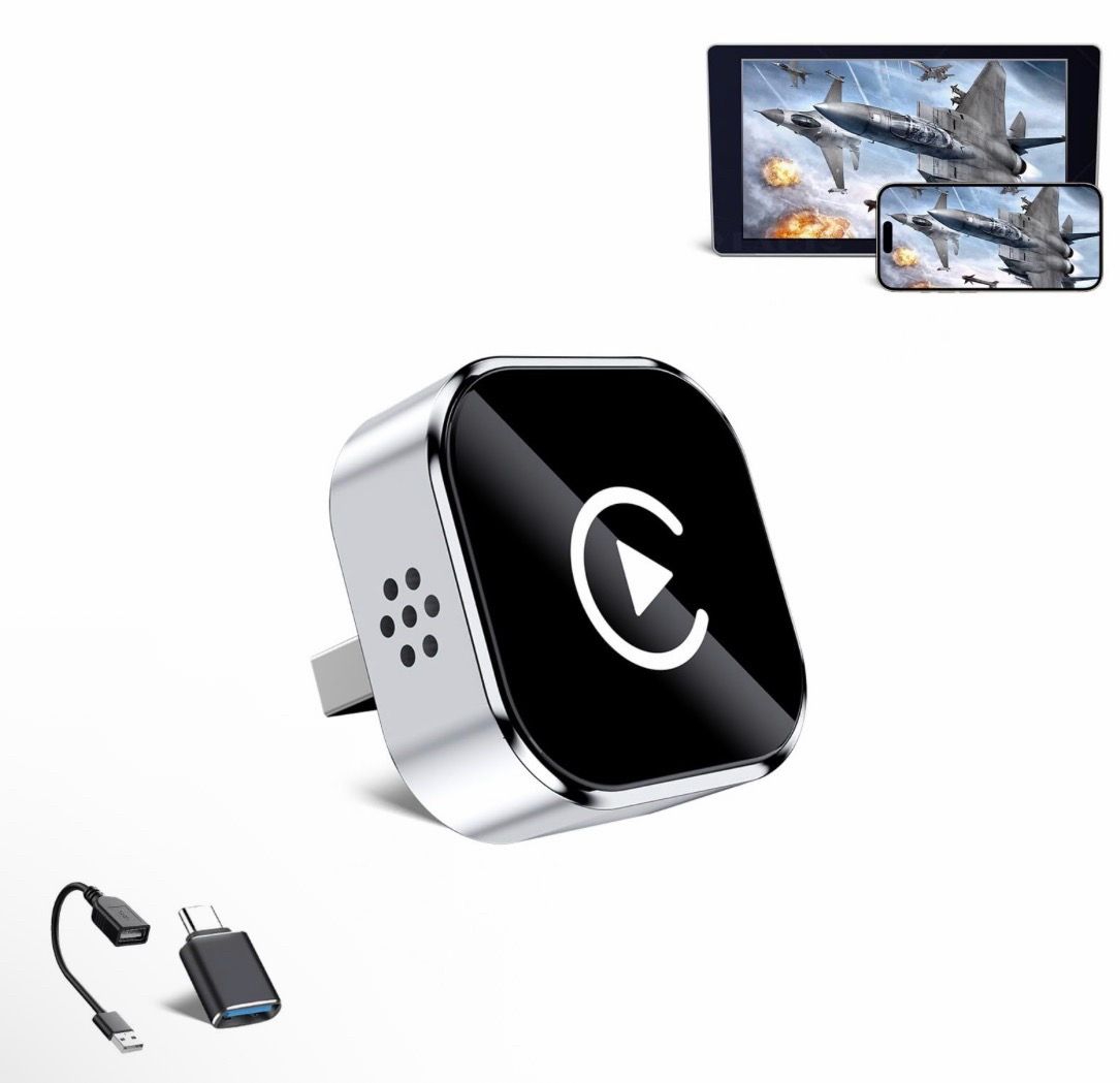 HYPAX Wireless CarPlay Adapter-4 In 1 Screen Mirror Link Car Adapter ...