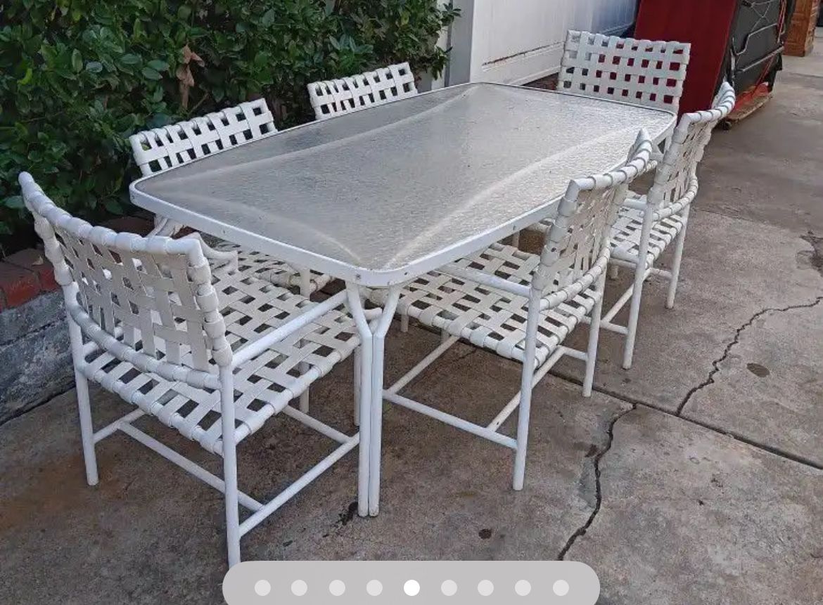 Tropitone Cantina Patio Dining Table And Chairs Set for Sale in Burbank