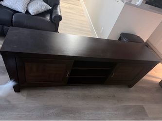 Cherry wood tv stand for a 75in or 80