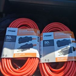 2 50ft Outdoor Extention Cords 